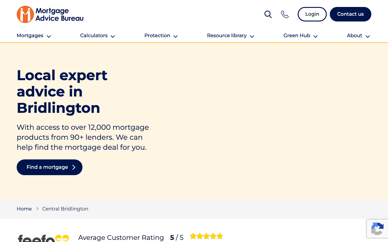 Mortgage Advice Bureau - Bridlington website preview