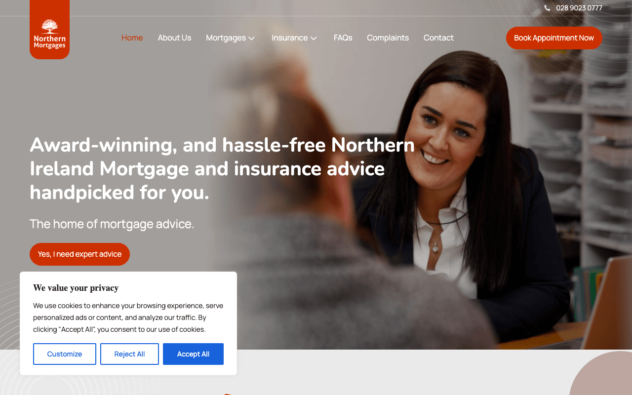 Northern Mortgages - Lurgan website preview