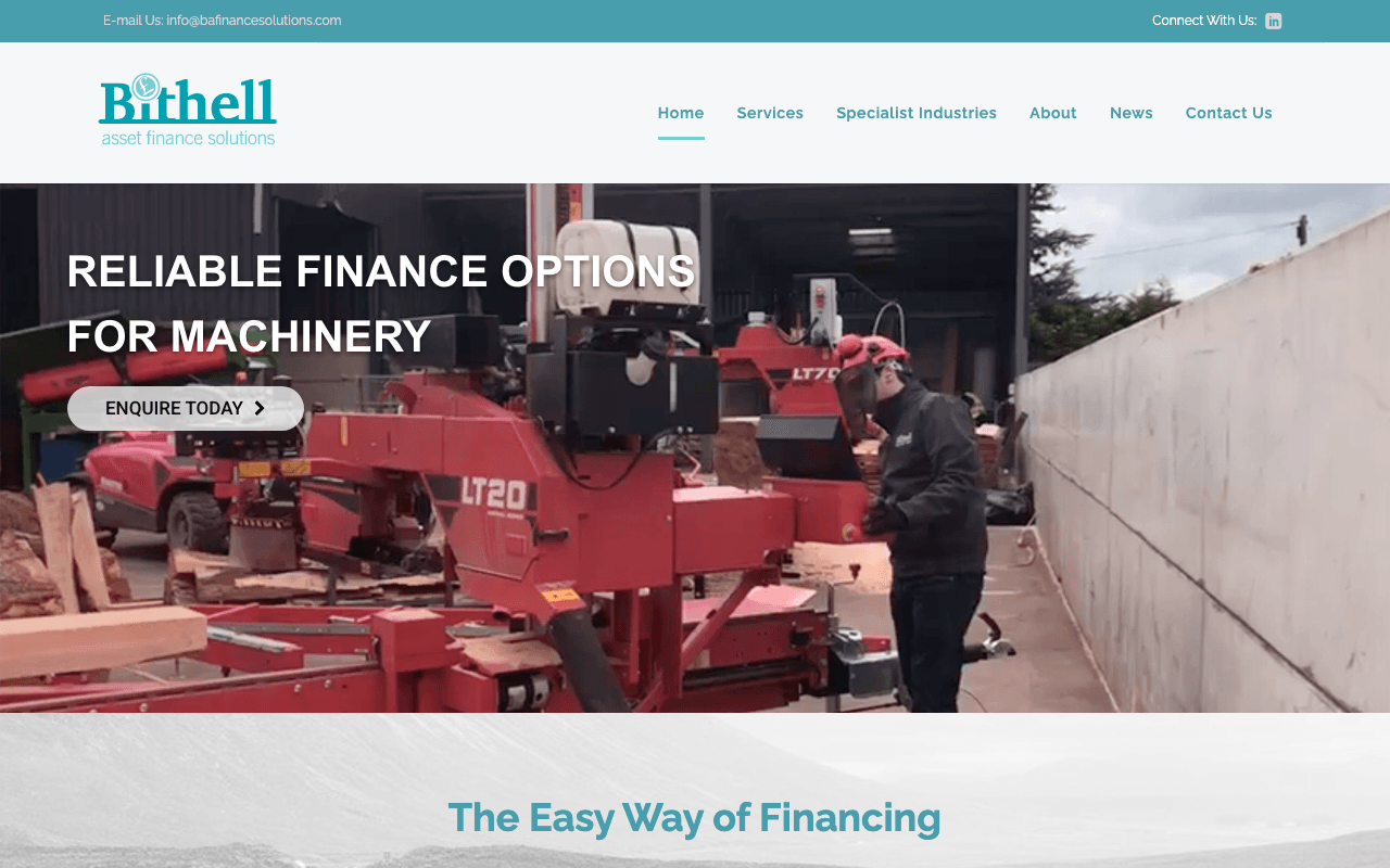 Bithell Asset Finance Solutions website preview