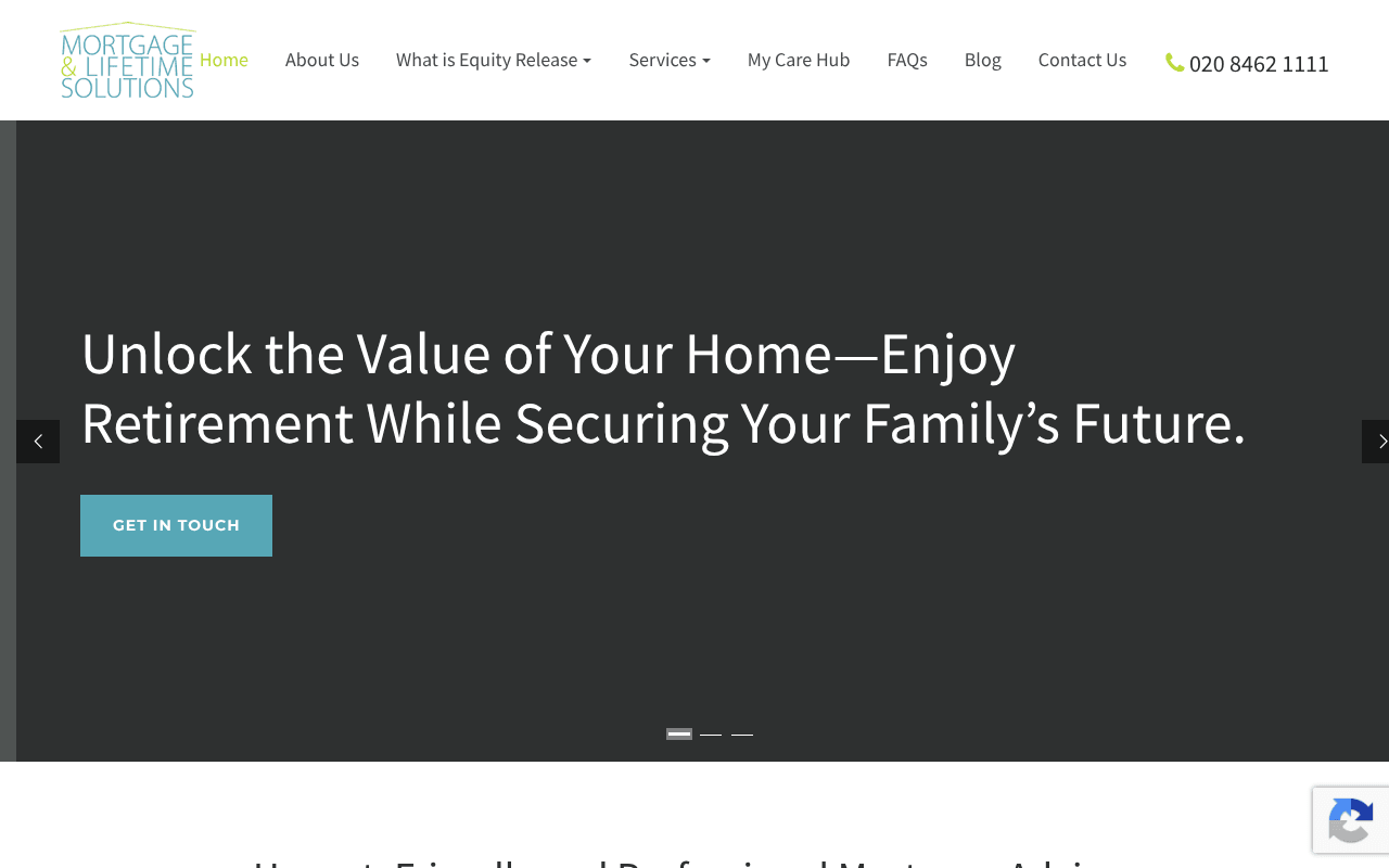 Mortgage & Lifetime Solutions website preview