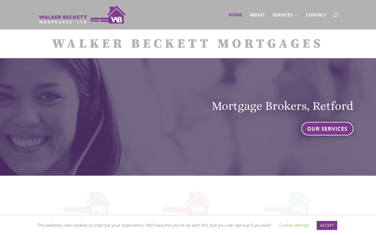 Walker Beckett Mortgages Ltd website preview