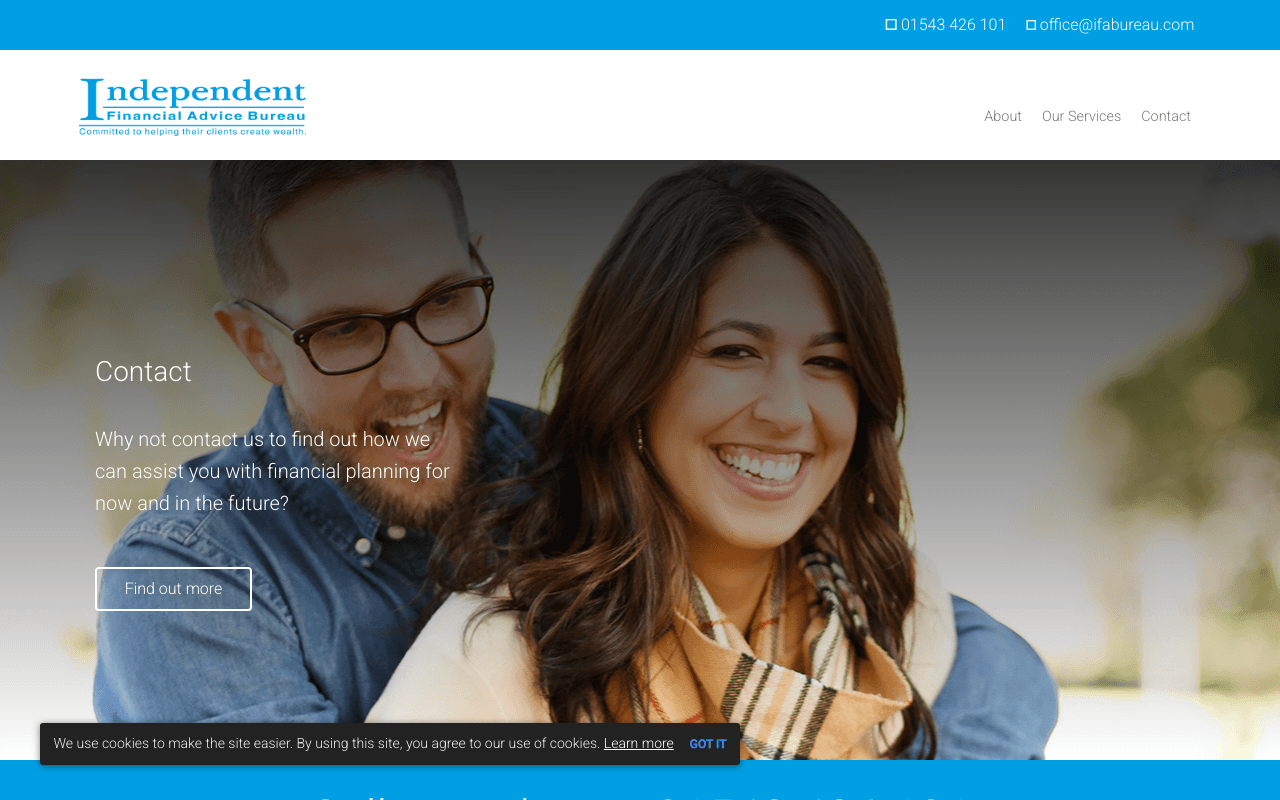 Independent Financial Advice Bureau website preview