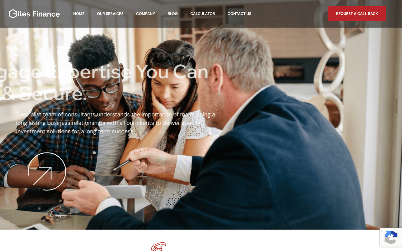 Giles Finance - Mortgage Brokers London website preview