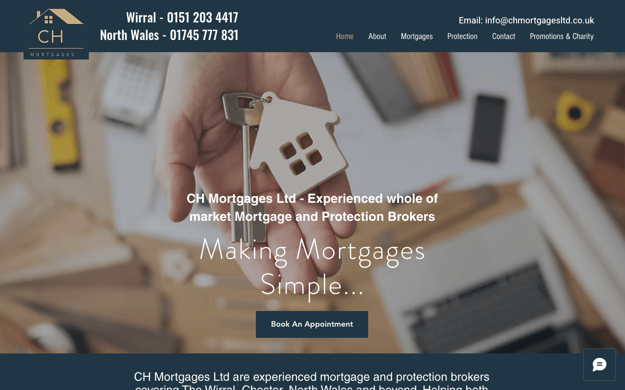CH Mortgages NW LTD website preview