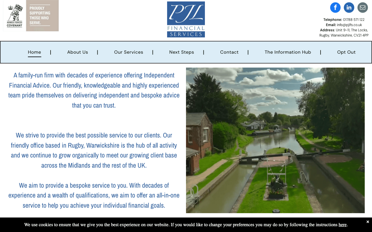 PJL Financial Services Ltd website preview