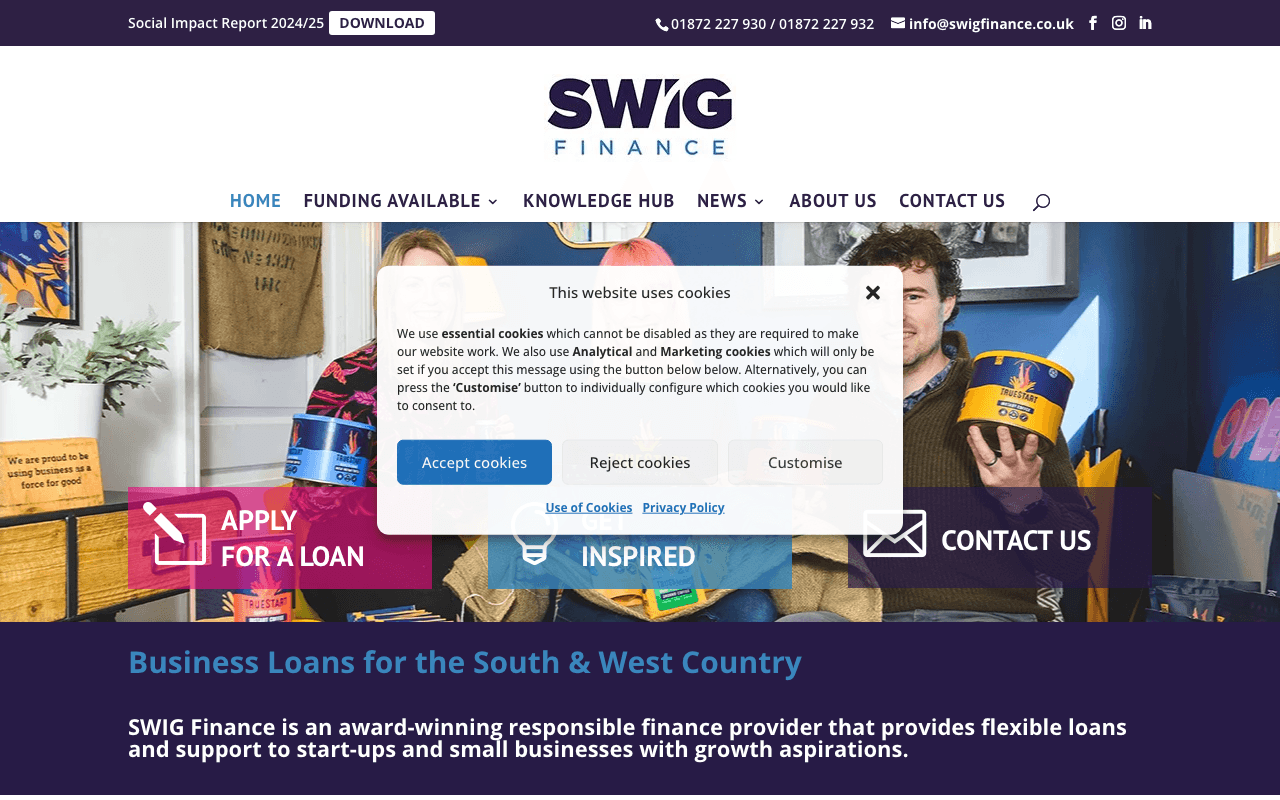 SWIG Finance Ltd website preview