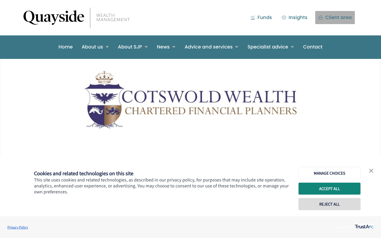 Cotswold Wealth Solutions website preview