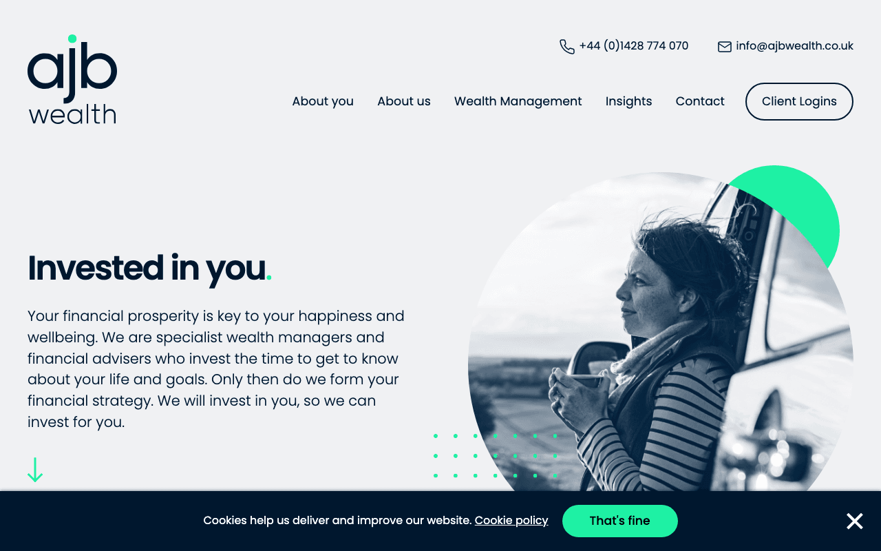 AJB Wealth website preview