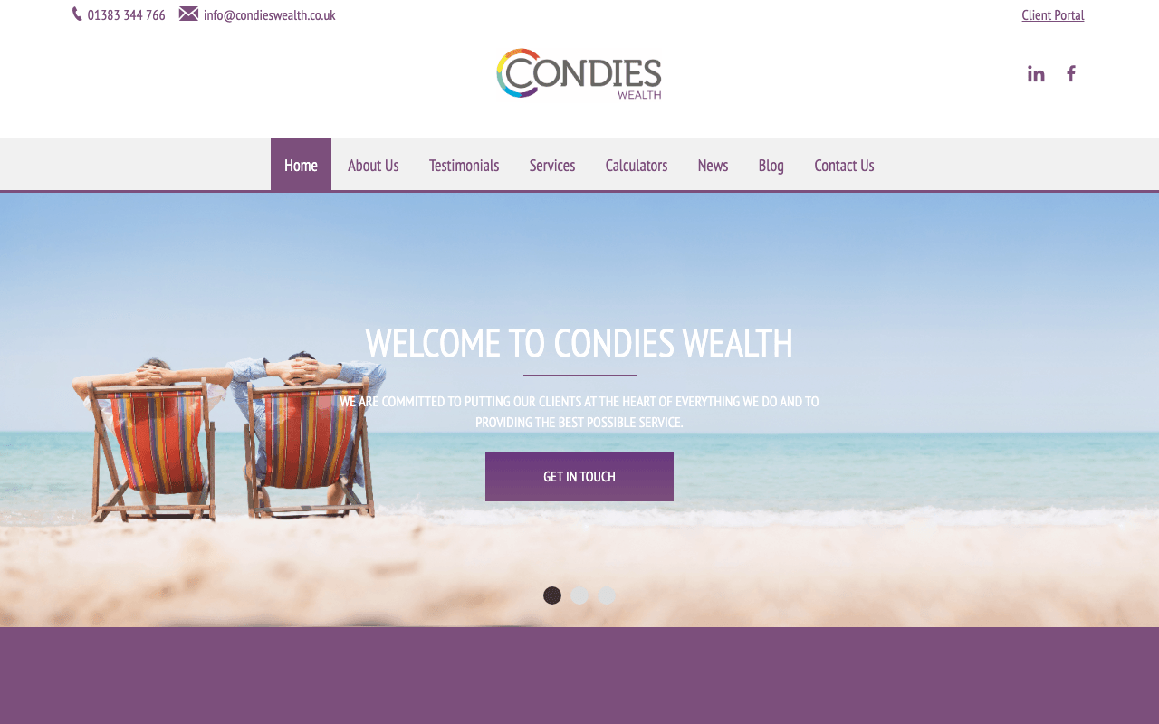 Condies Wealth website preview