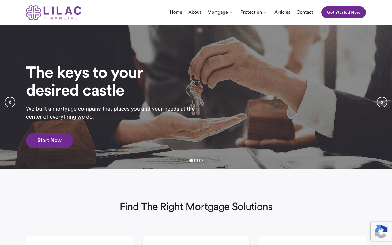 Johns Mortgages website preview