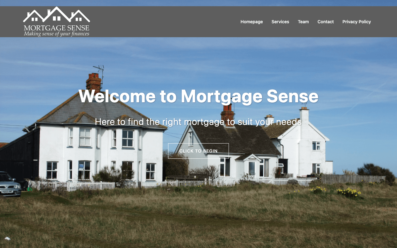 Mortgage Sense Limited website preview