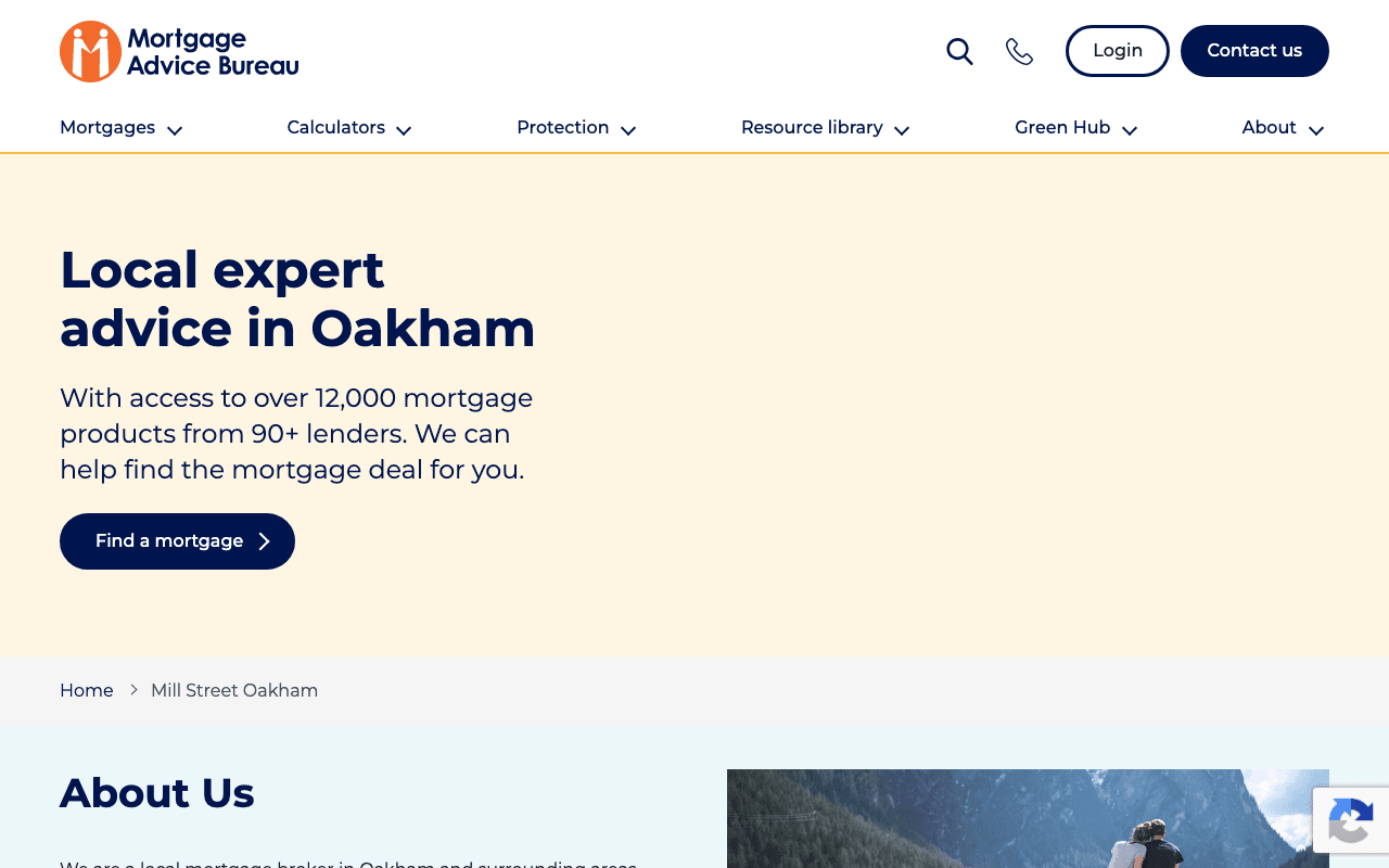 Mortgage Advice Bureau Oakham website preview