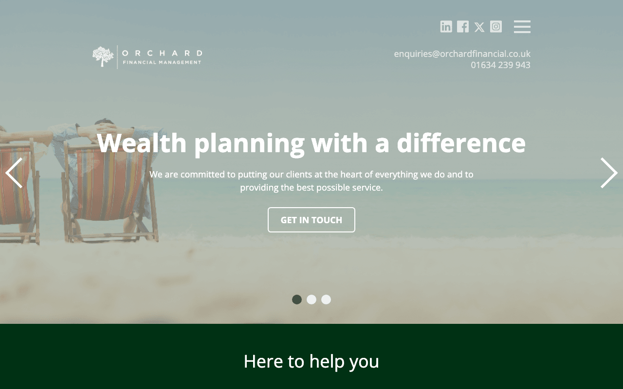 Orchard Financial Management Ltd website preview