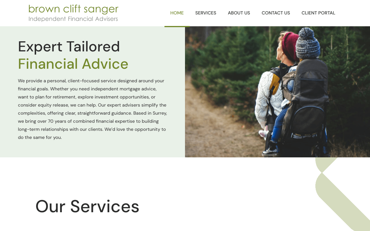 Brown Clift Sanger website preview