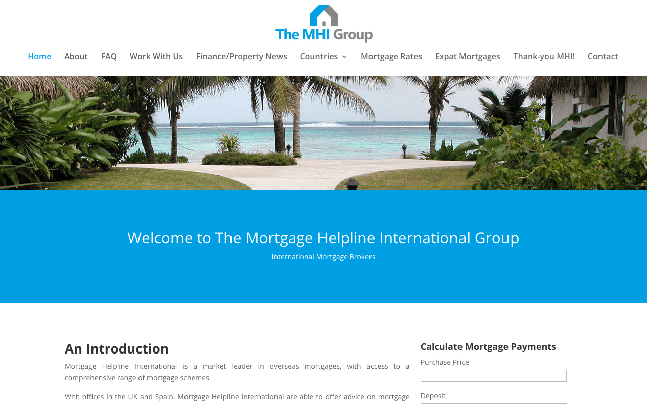 The MHI Group website preview