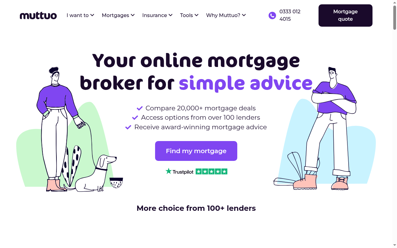Muttuo Mortgages website preview