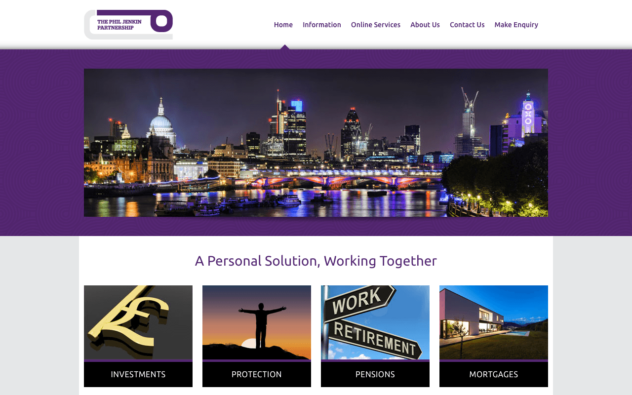 The Phil Jenkin Partnership website preview