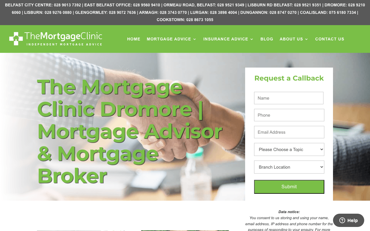 The Mortgage Clinic website preview