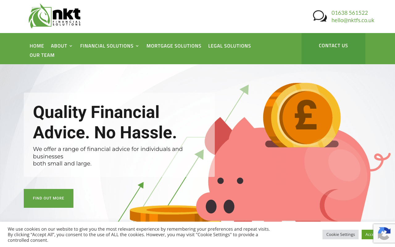NKT Financial Solutions Ltd. website preview