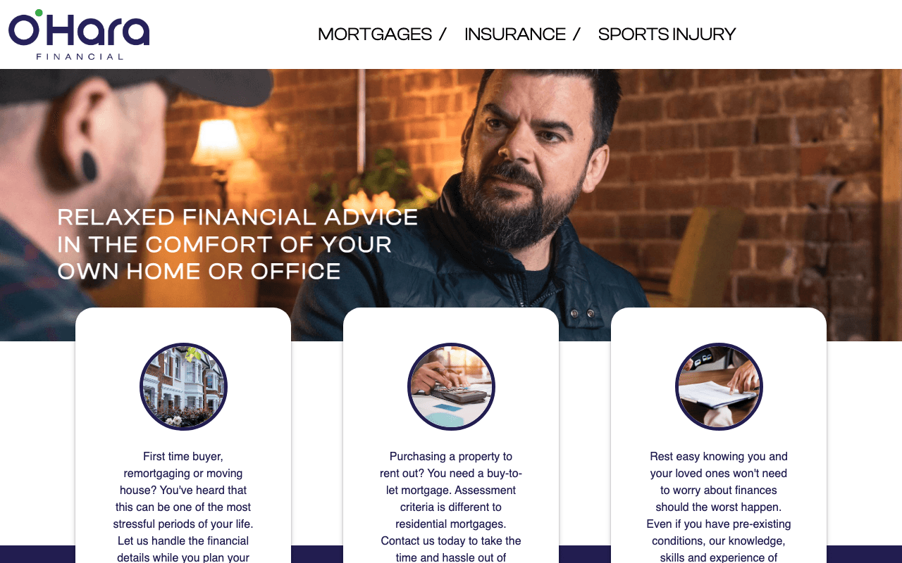 O’Hara Financial website preview