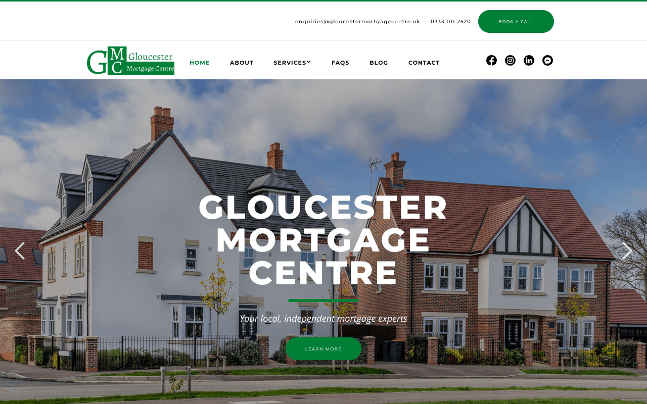 Gloucester Mortgage Centre website preview