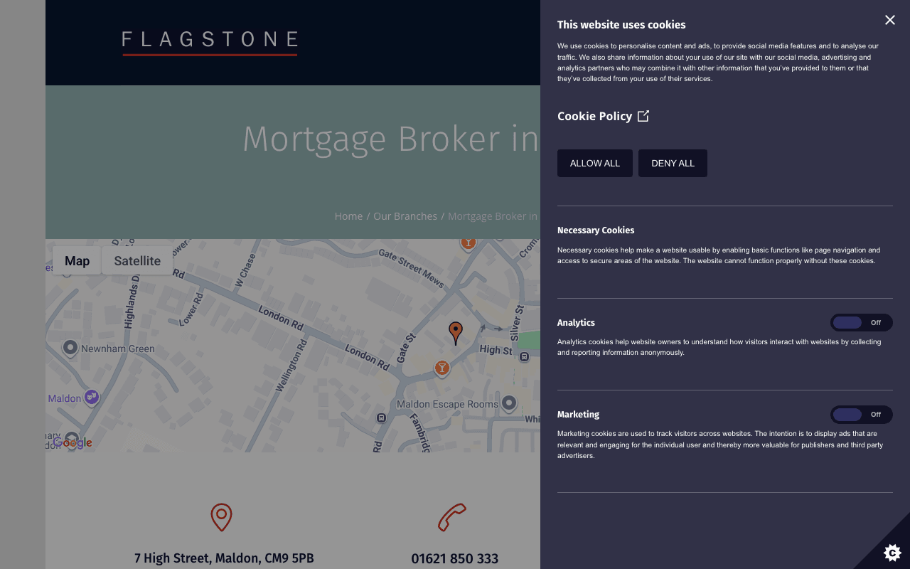 Flagstone Financial Services - Maldon website preview