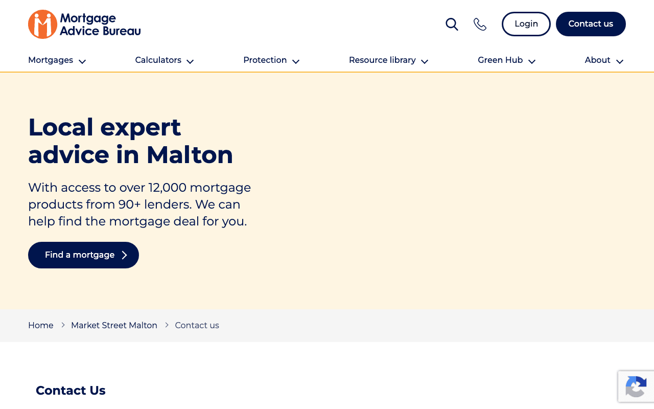 Mortgage Advice Bureau - Malton website preview