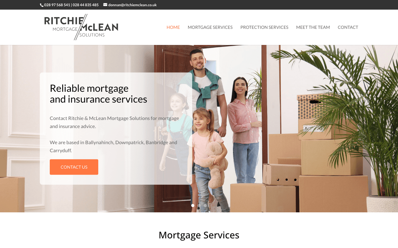 Ritchie & McLean Mortgage Solutions website preview