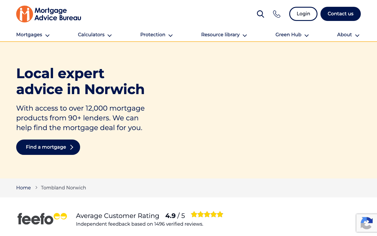 Mortgage Advice Bureau at Whittley Parish website preview